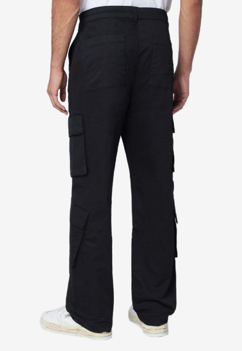Represent Straight-Leg Cargo Pants Black MLM100096CO/R_REPRE-01