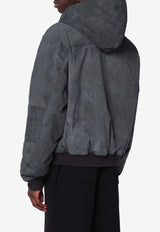 Represent Zip-Up Faded Hooded Sweatshirt Black MLM100127DE/R_REPRE-02