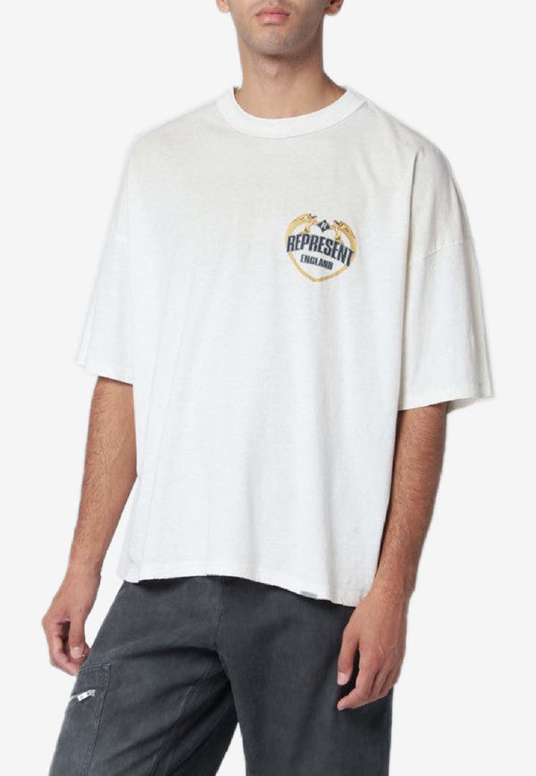 Represent Angel Border Print T-shirt White MLM100171CO/R_REPRE-30