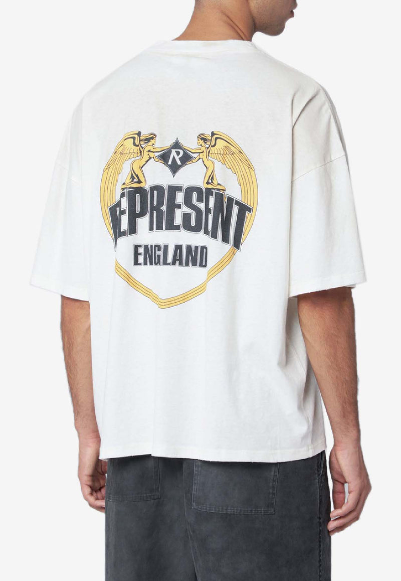 Represent Angel Border Print T-shirt White MLM100171CO/R_REPRE-30