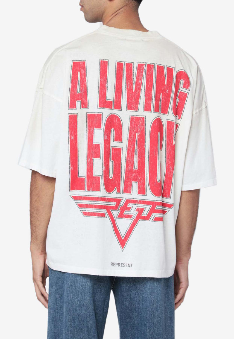 Represent Living Legacy Oversized T-shirt White MLM100176CO/R_REPRE-30