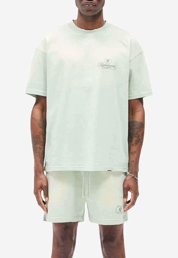 Represent Grand Vintage Crewneck T-shirt Sage MLM100280-37_SAGE