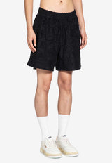 Represent Monogram Jacquard Terry Cloth Shorts Black MLM100291-01_BLACK