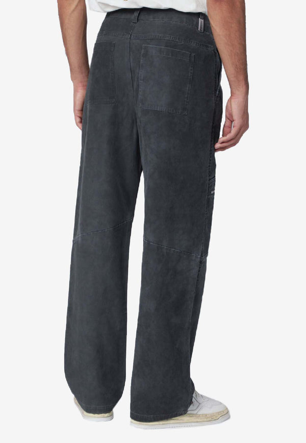 Represent Faded Workwear Straight-Leg Pants Black MLM100356DE/R_REPRE-02