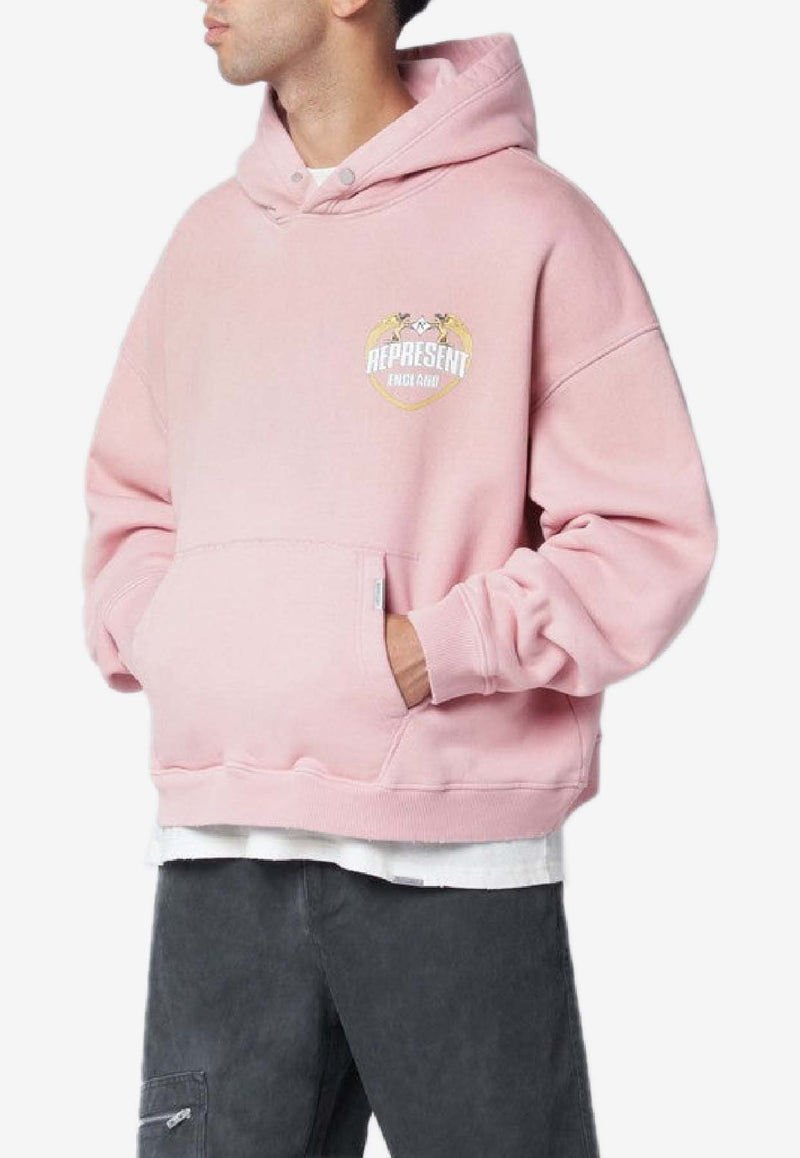 Represent Angel Border Faded Hooded Sweatshirt Pink MLM100368CO/R_REPRE-24