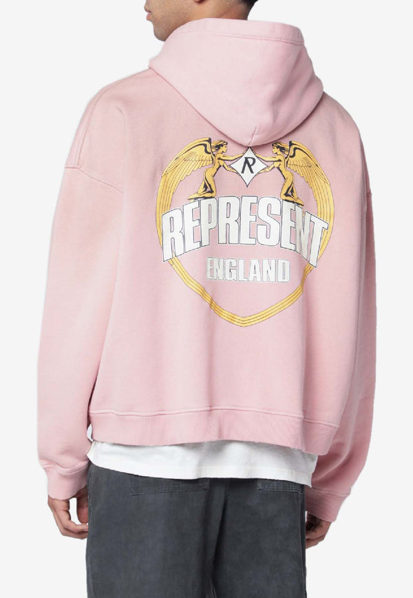 Represent Angel Border Faded Hooded Sweatshirt Pink MLM100368CO/R_REPRE-24
