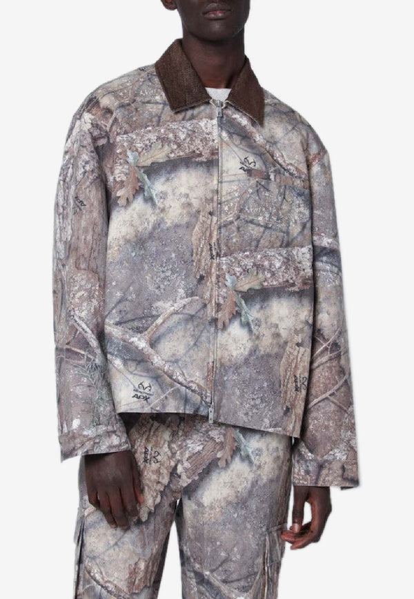 Represent Realtree Camouflage Zip-Up Jacket  Green MLM100720CO/S_REPRE-55