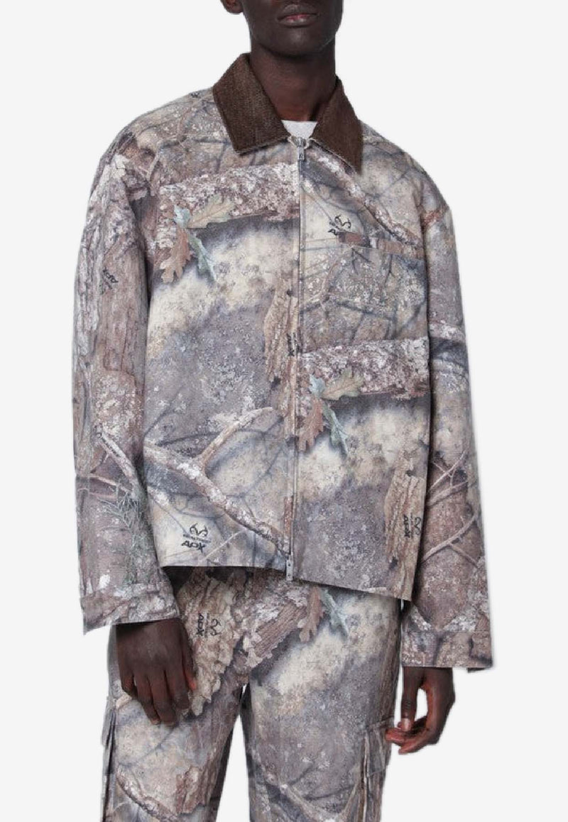 Represent Realtree Camouflage Zip-Up Jacket  Green MLM100720CO/S_REPRE-55