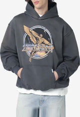 Represent Golden Tour Printed Hooded Sweatshirt Gray MLM100822CO/S_REPRE-46