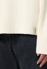 Represent Wool-Blend Polo Sweater Ivory MLM3068WO/P_REPRE-227