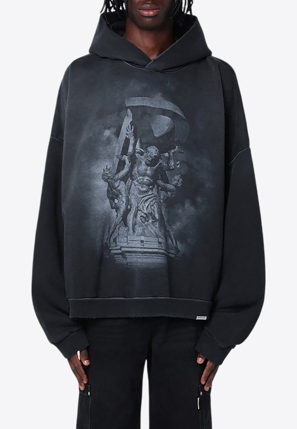 Represent Atlas Printed Hooded Sweatshirt Black MLM41145CO/P_REPRE-230