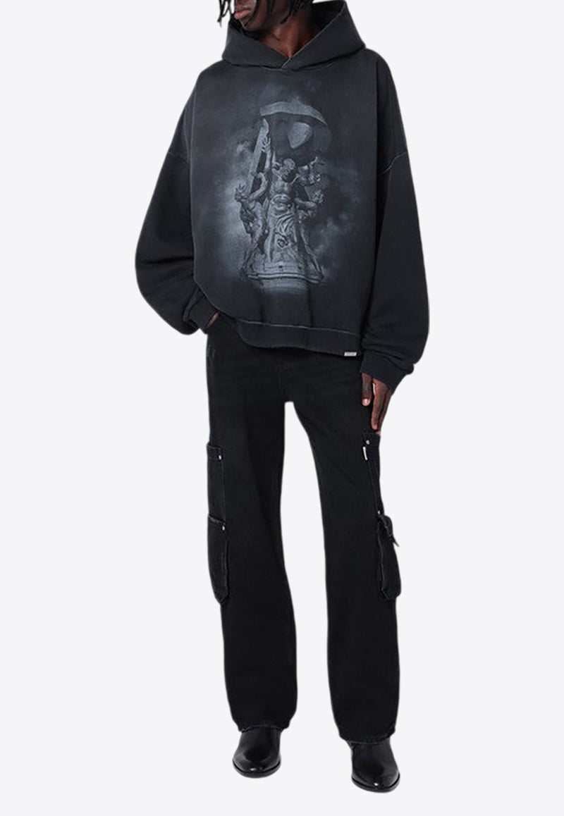 Represent Atlas Printed Hooded Sweatshirt Black MLM41145CO/P_REPRE-230