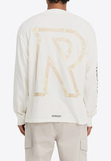 Represent Masking Tape Initial Long-Sleeved T-shirt White MLM4210WHITE