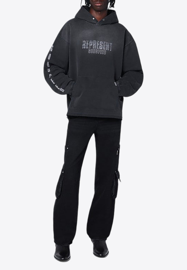 Represent Godspeed Distressed Hooded Sweatshirt Black MLM4226CO/P_REPRE-210