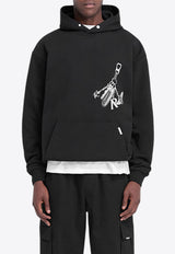 Represent Keys To The Club Printed Hooded Sweatshirt Black MLM4240-001BLACK