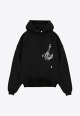 Represent Keys To The Club Printed Hooded Sweatshirt Black MLM4240-001BLACK