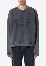 Represent REP Patch Washed Fleece Sweatshirt Black MLM4254CO/P_REPRE-003