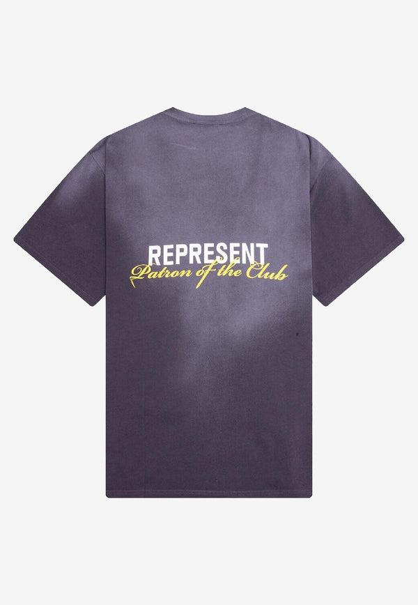 Represent Patron of The Club Faded T-shirt Plum MLM4274-43_PLUM