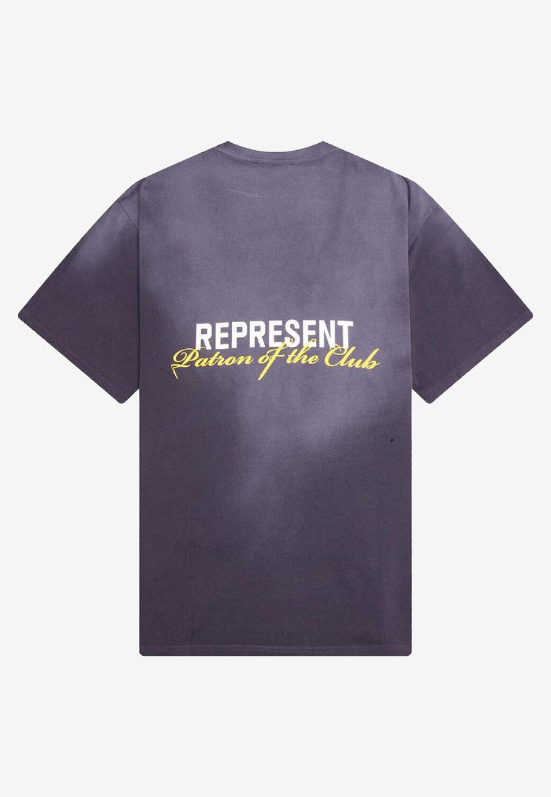 Represent Patron of The Club Faded T-shirt Plum MLM4274-43_PLUM