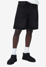 Represent Denim Bermuda Shorts  Black MLM61038DE/S_REPRE-01