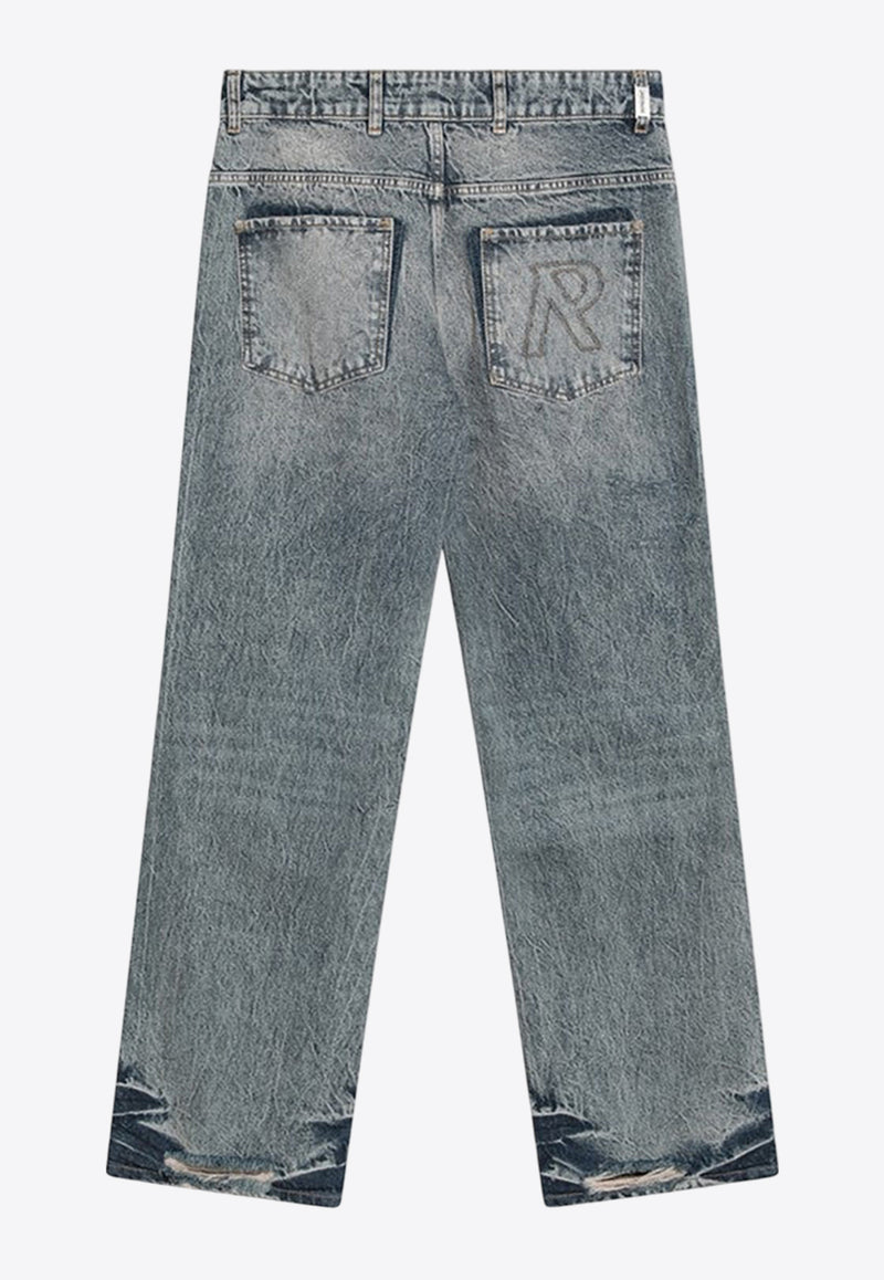 Represent Faded Straight-Leg Jeans Blue MLM61486DE/Q_REPRE-61
