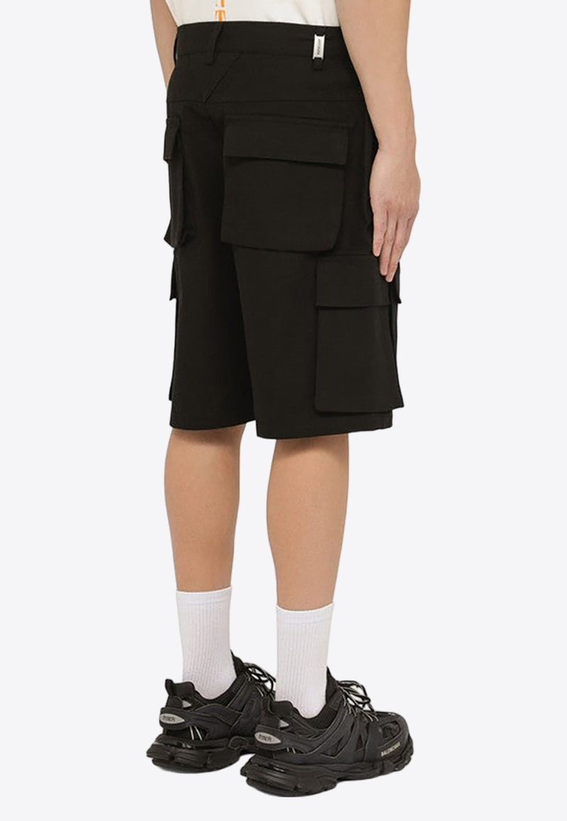 Represent Cargo Bermuda Shorts Black MLM715CO/O_REPRE-01