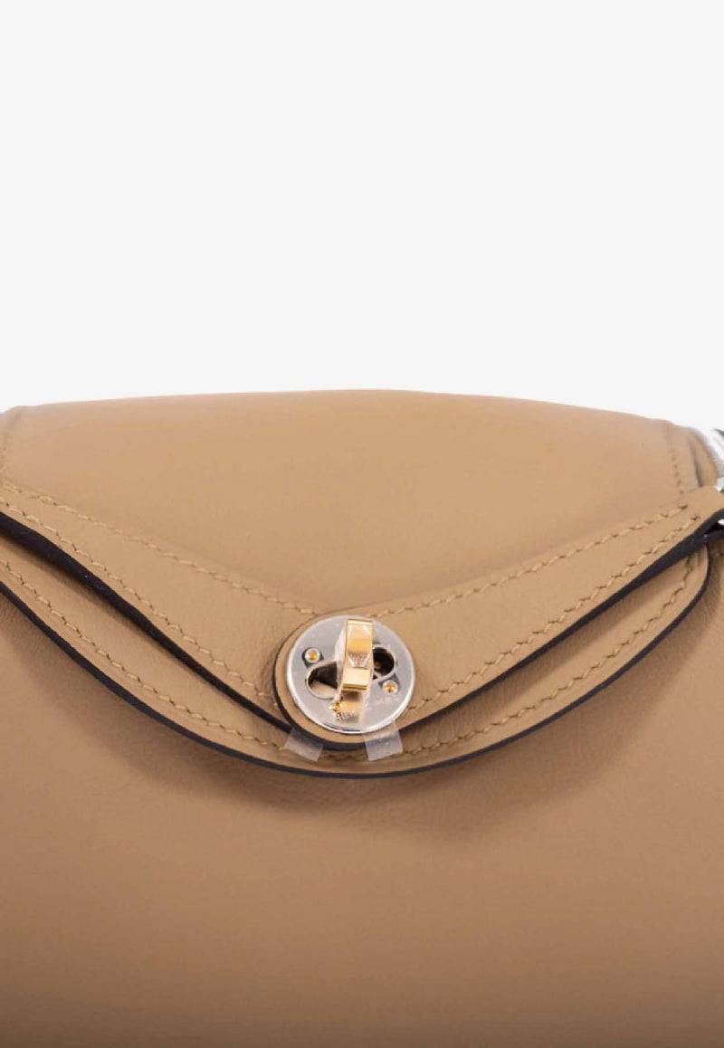 Mini Lindy II in Poussiere Swift Leather with Electrum Hardware