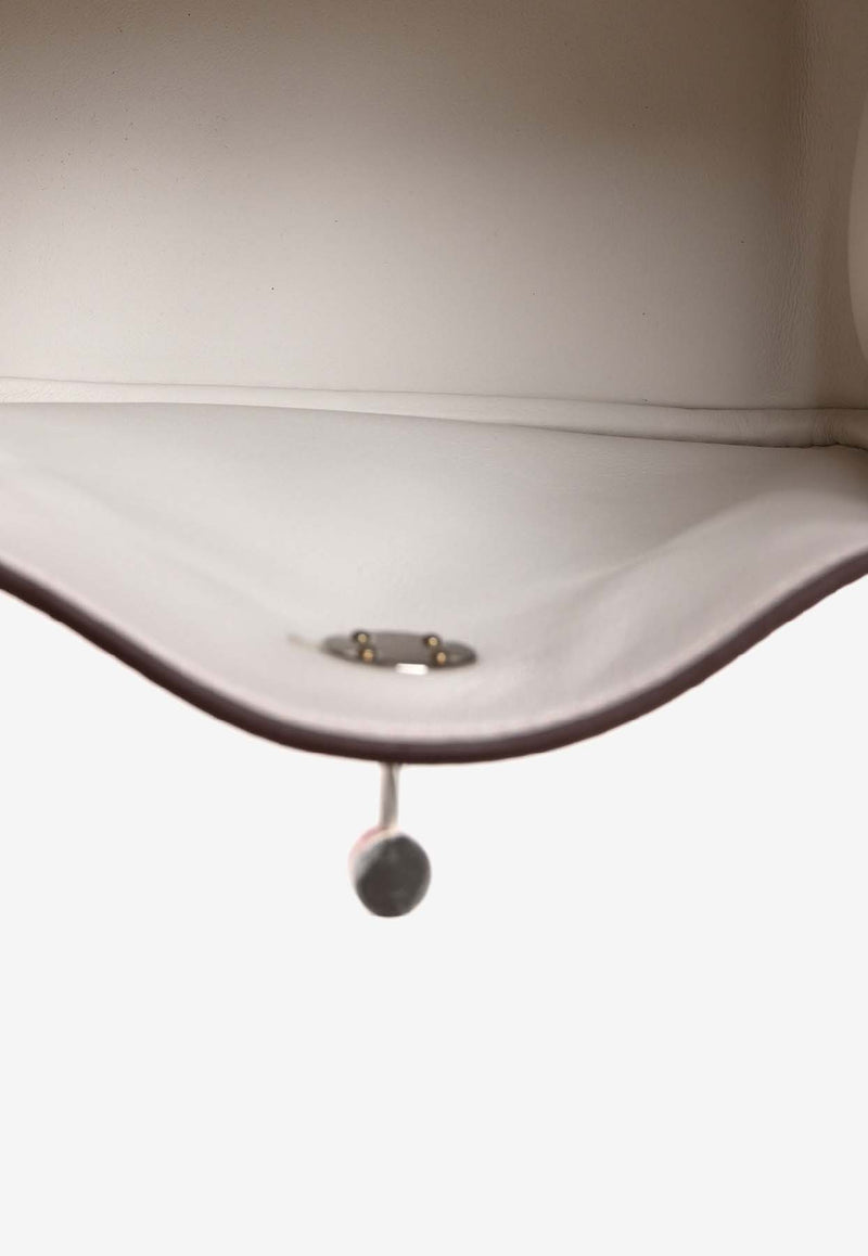 Mini Lindy 20 Verso in Rose Sakura and Gris Perle Taurillon Clemence with Palladium Hardware