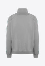 Miu Miu High-Neck Zip-Up Sweatshirt Gray MMF00UOOO148O/S_MIU-F0Y6M