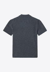 Miu Miu Logo Patch Polo T-shirt Gray MML01VOOO19DJ/S_MIU-F0480