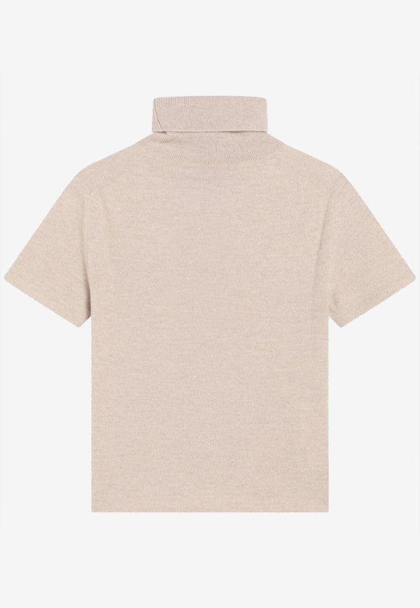 Miu Miu Turtleneck Cashmere Knit Top Sand MMR452OOO18A9/R_MIU-F0036