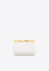 Aquazzura Mini Twist Nappa Leather Clutch MNTCLUC0-NAP-WLG White