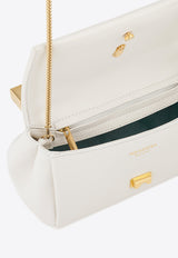Aquazzura Mini Twist Nappa Leather Clutch MNTCLUC0-NAP-WLG White