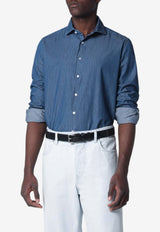XACUS Denim Buttoned Shirt Blue MOP742ML11296/S_XACUS-002