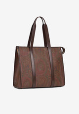 Etro Arnica Paisley Jacquard Tote Bag Brown MP1D0015-AA012 M0019