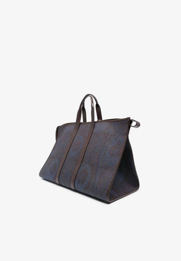 Etro Paisley Duffel Bag MP1L0001-AA061 S9883 Navy