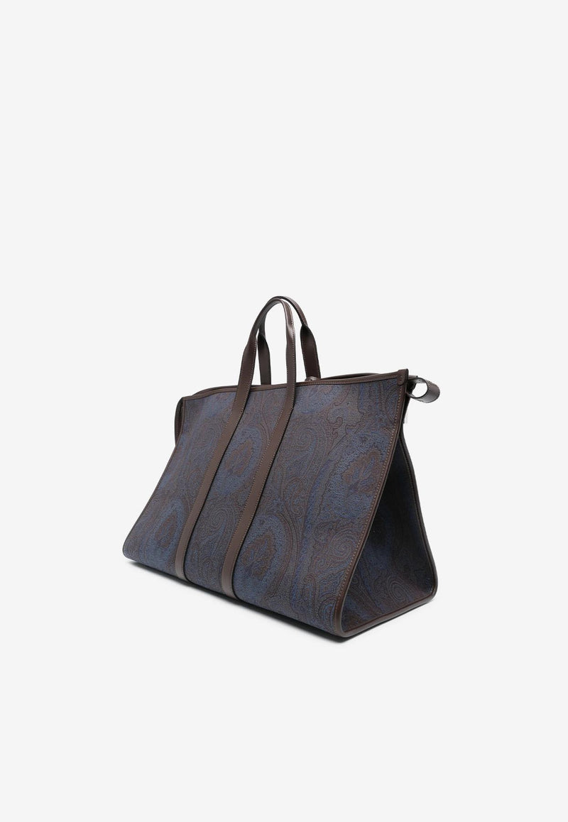 Etro Paisley Duffel Bag MP1L0001-AA061 S9883 Navy