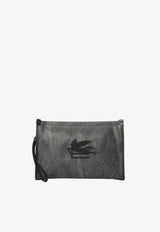 Etro Paisley Jacquard Clutch Bag Black MP2C0001-AA086 N0000