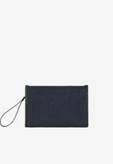 Etro Large Jacquard Pouch Bag Navy MP2C0001-AQ424 B0339