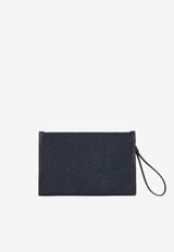 Etro Large Jacquard Pouch Bag Navy MP2C0001-AQ424 B0339