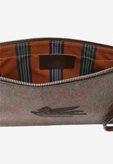 Etro Paisley Jacquard Pouch Bag Brown MP2C0006-AA086 M0019