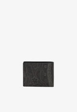 Etro Arnica Paisley Jacquard Bi-Fold Wallet Black MP2D0001-AA086 N0000