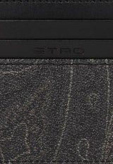 Etro Arnica Paisley Jacquard Cardholder Black MP2E0001-AA086 N0000