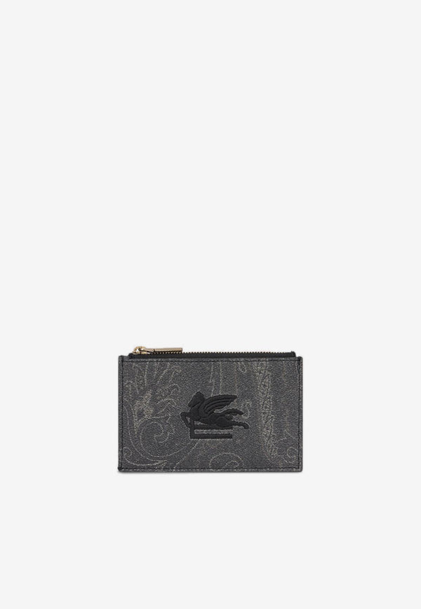 Etro Paisley Logo Cardholder MP2E0002-AA012 N0000 Black