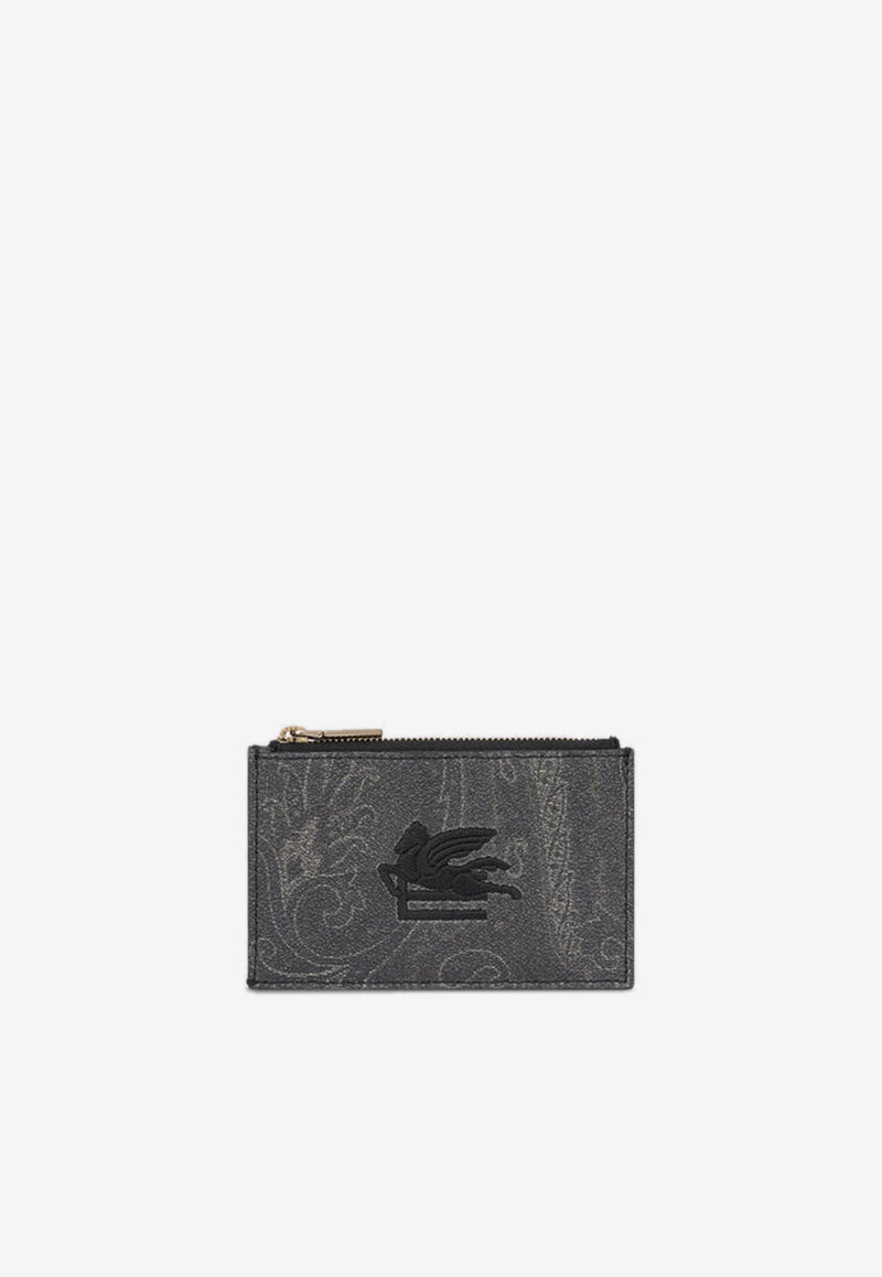 Etro Paisley Logo Cardholder MP2E0002-AA012 N0000 Black