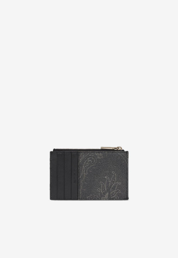 Etro Paisley Logo Cardholder MP2E0002-AA012 N0000 Black