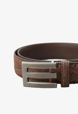 Etro Paisley Jacquard Monogram Belt Brown MP3A0008-AA064 M0019