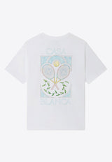 Casablanca Tennis Pastelle Print T-shirt White MPF24-JTS-001-06WHITE MULTI