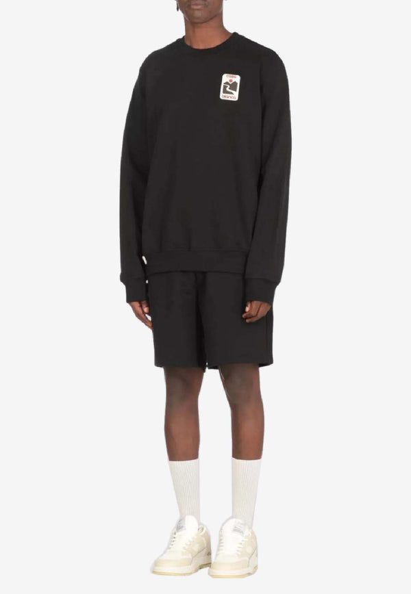 Casablanca Sunset Valley Crewneck Sweatshirt Black MPF25JTP29301_BLACK