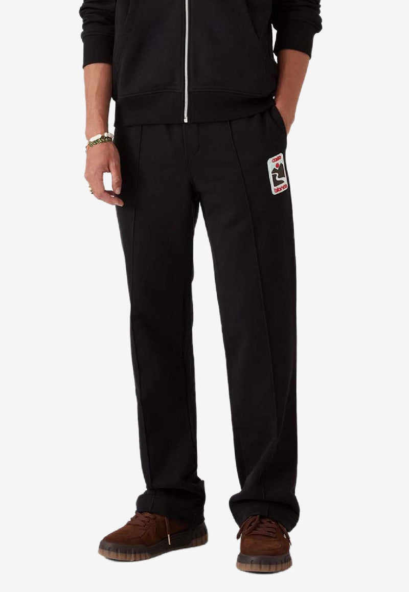 Casablanca Sunset Valley Patch Track Pants Black MPF25JTR05101_BLACK